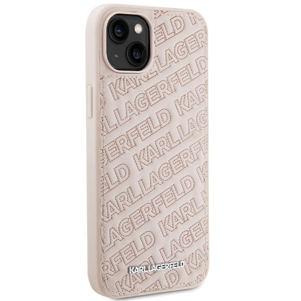 Etui Karl Lagerfeld KLHCP15SPQKPMP iPhone 15 6.1" różowy/pink hardcase Quilted K Pattern Case