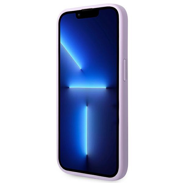 Etui GUESS Apple iPhone 14 Pro Saffiano Strap Fioletowy Case