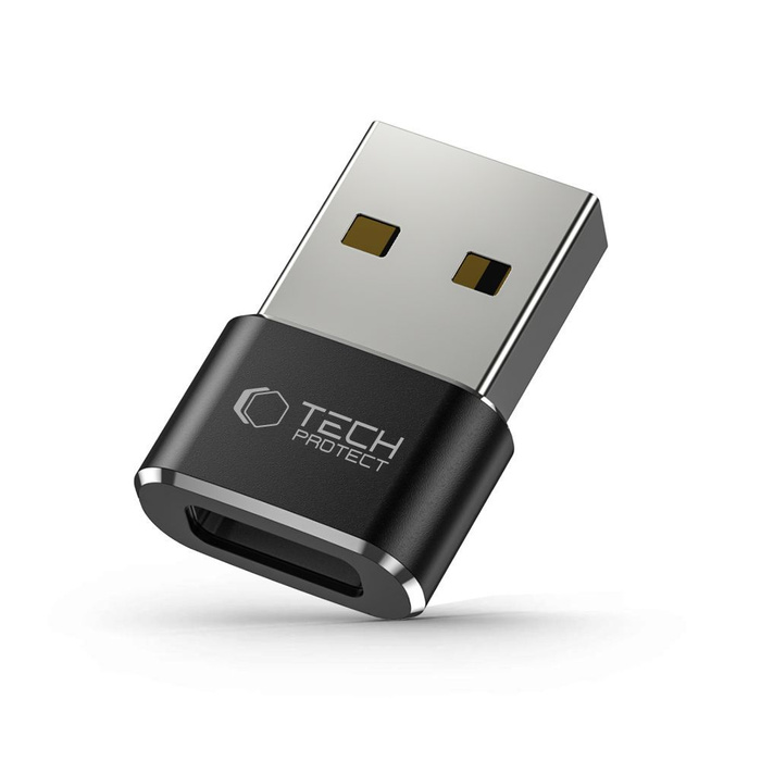 TECH-PROTECT ULTRABOOST ADAPTER USB TO TYP-C BLACK