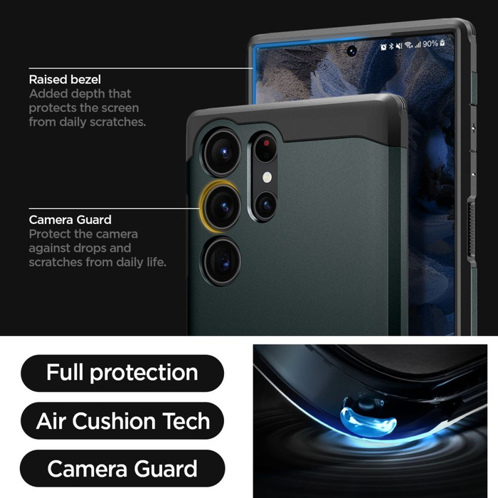 Etui Spigen Tough Armor Galaxy S23 Ultra Abyss Green Case