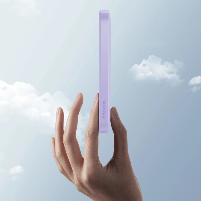 Mini powerbank Baseus 5000mAh 20W + kabel USB-C (20V/3A) - fioletowy