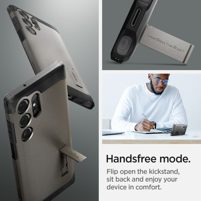 Etui Spigen Tough Armor Samsung Galaxy S24 Ultra Gunmetal Case