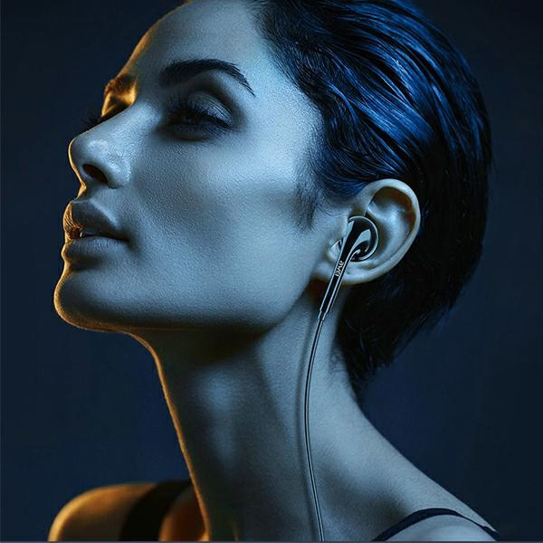 AWEI słuchawki stereo PC-7 3,5mm jackczarny/black