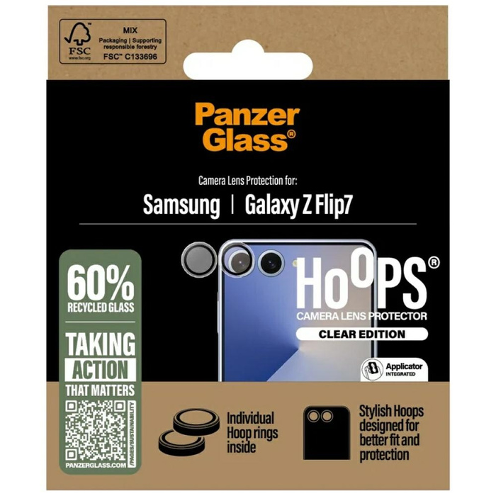 Szkło hartowane na obiektyw PanzerGlass Samsung Galaxy Z Flip 7 Hoops