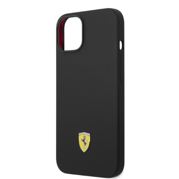 Etui Ferrari FEHMSIP14MBK iPhone 14 Plus 6,7" czarny/black hardcase Silicone Metal Logo Magsafe