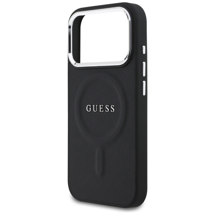 Etui Guess Classic Logo MagSafe do       iPhone 17 Pro czarny