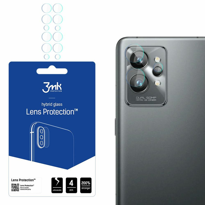 Szkło Hybrydowe 3MK Realme GT 2 Pro Lens Protect Ochrona Na Obiektyw Aparatu 4szt. Glass