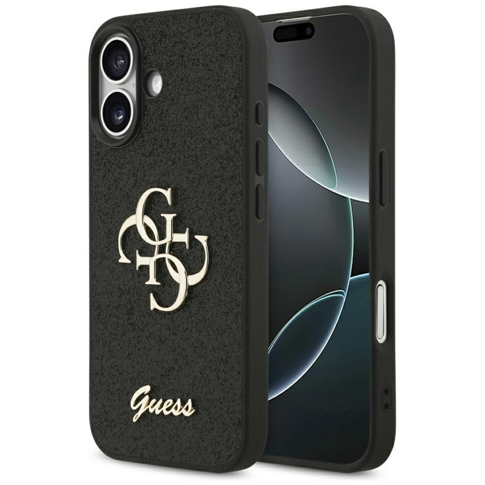 Etui Guess 4G Strap 4G Classic Logo do   iPhone 17 czarny
