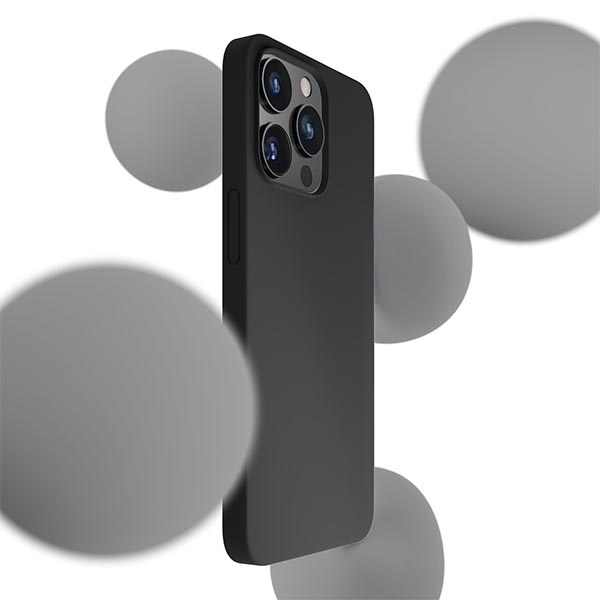 ETUI 3MK Silicone Case iPhone 13 Pro Max 6,7" czarny/black Case