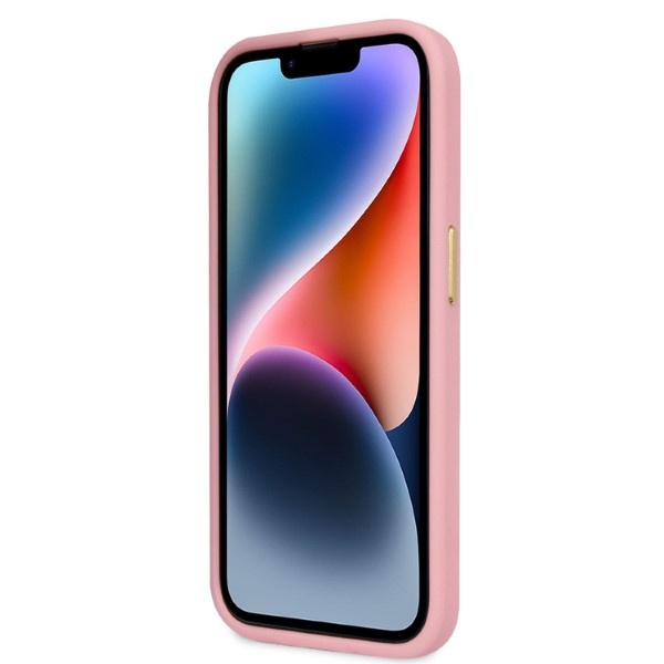 Etui GUESS Apple iPhone 14 Pro Croco Collection Różowy Hardcase