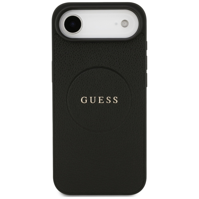 Etui Guess Grained Ring MagSafe do       iPhone 17 Air czarny