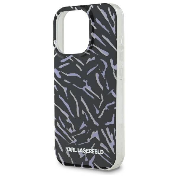 Etui Karl Lagerfeld iPhone 16 Pro 6.3" fioletowy/purple Zebra With Cord