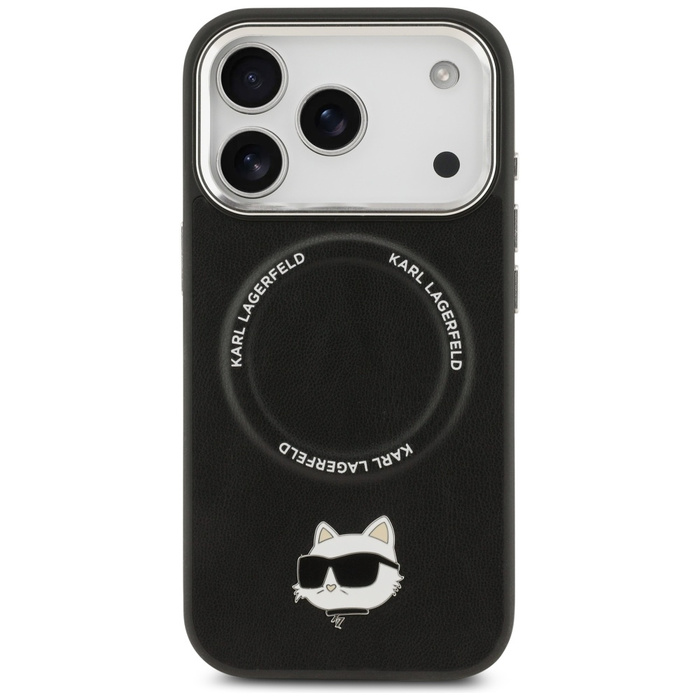 Etui Karl Lagerfeld Choupette Pin        MagSafe do iPhone 17 Pro czarny