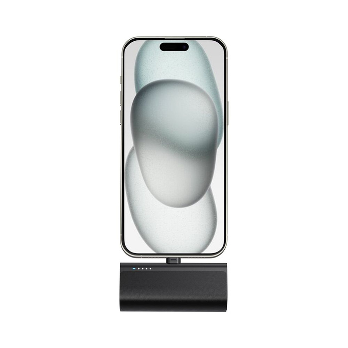 Powerbank Blue Star 5000 mAh z wbudowanym złączem Lightning 2,1A W0556P czarny