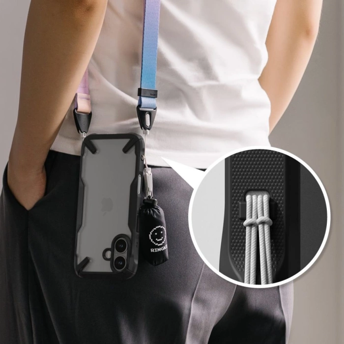 Etui RINGKE FUSION X IPHONE 16 BLACK