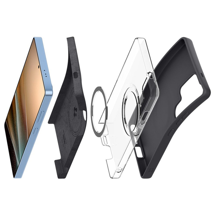 ETUI SPIGEN SILICONE FIT MAG MAGSAFE SAMSUNG GALAXY S25 ULTRA BLACK