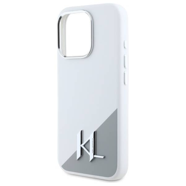 Etui Karl Lagerfeld iPhone 16 Pro Max 6,9" Silicone Initial Logo biały/white