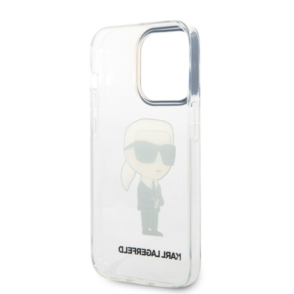 Etui KARL LAGERFELD Apple iPhone 14 Pro IML NFT Ikonik Bezbarwny Hardcase
