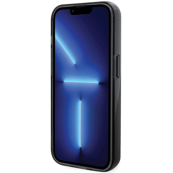 Etui Karl Lagerfeld KLHMP13LHMRSKCK iPhone 13 Pro 6.1" czarny/black hardcase Ring Stand Karl&Choupettte MagSafe Case