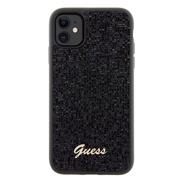 Etui Guess GUHCN61PMSDGSK iPhone 11 / Xr 6.1" czarny/black hardcase Disco Metal Script Case