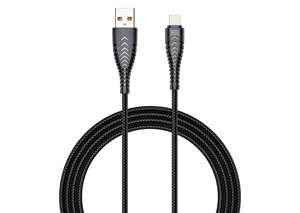 Kabel USB A do Lightning VEGER 2,4A V105 1,2 m czarny