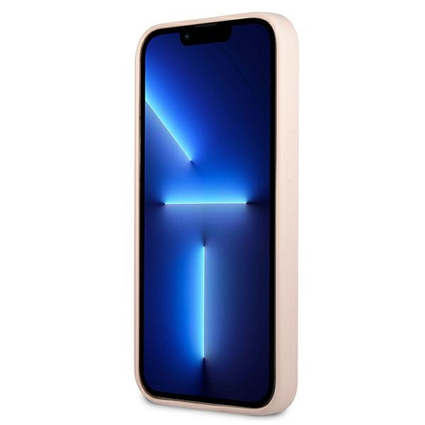 Etui GUESS Apple iPhone 13 Mini Silicone Triangle Różowy Hardcase