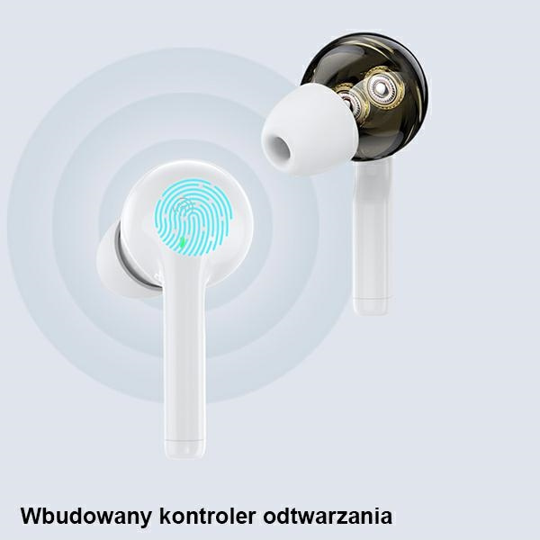 AWEI słuchawki sportowe Bluetooth T12TWS białe/white