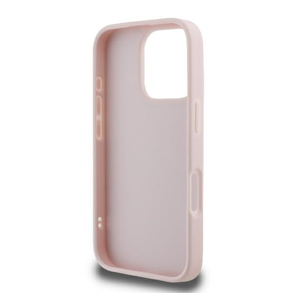 Etui Guess iPhone 16 Pro Max 6.9" różowy/pink hardcase Quilted Metal Logo
