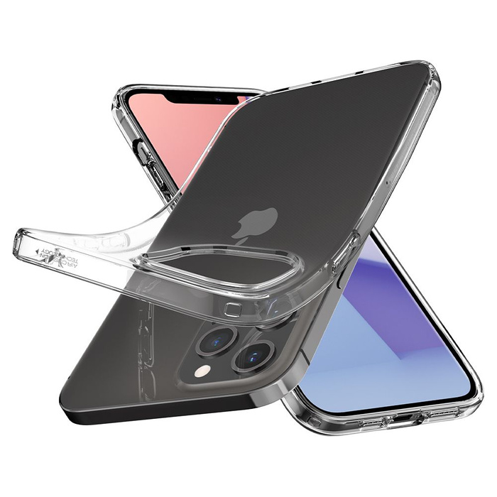 Etui SPIGEN Liquid Crystal iPhone 12 12 Pro Crystal Clear Przeźroczyste Case