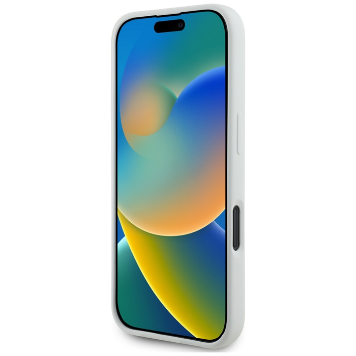 Etui Karl Lagerfeld Silicone Double       Heads And Circle MagSafe do iPhone 16 beżowy