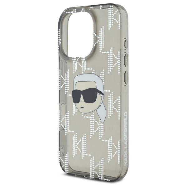 Etui Karl Lagerfeld iPhone 16 Pro Max 6.9" czarny/black hardcase IML Karl Head Electroplated