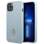 Etui GUESS Apple iPhone 13 Mini Saffiano 4G Small Metal Logo Niebieski Hardcase