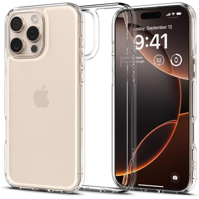ETUI SPIGEN ULTRA HYBRID IPHONE 16 PRO CRYSTAL CLEAR