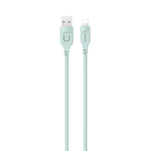 USAMS Kabel lightning Fast Charging 2,4A Lithe Series 1,2m zielony/green SJ565USB04 (US-SJ565)