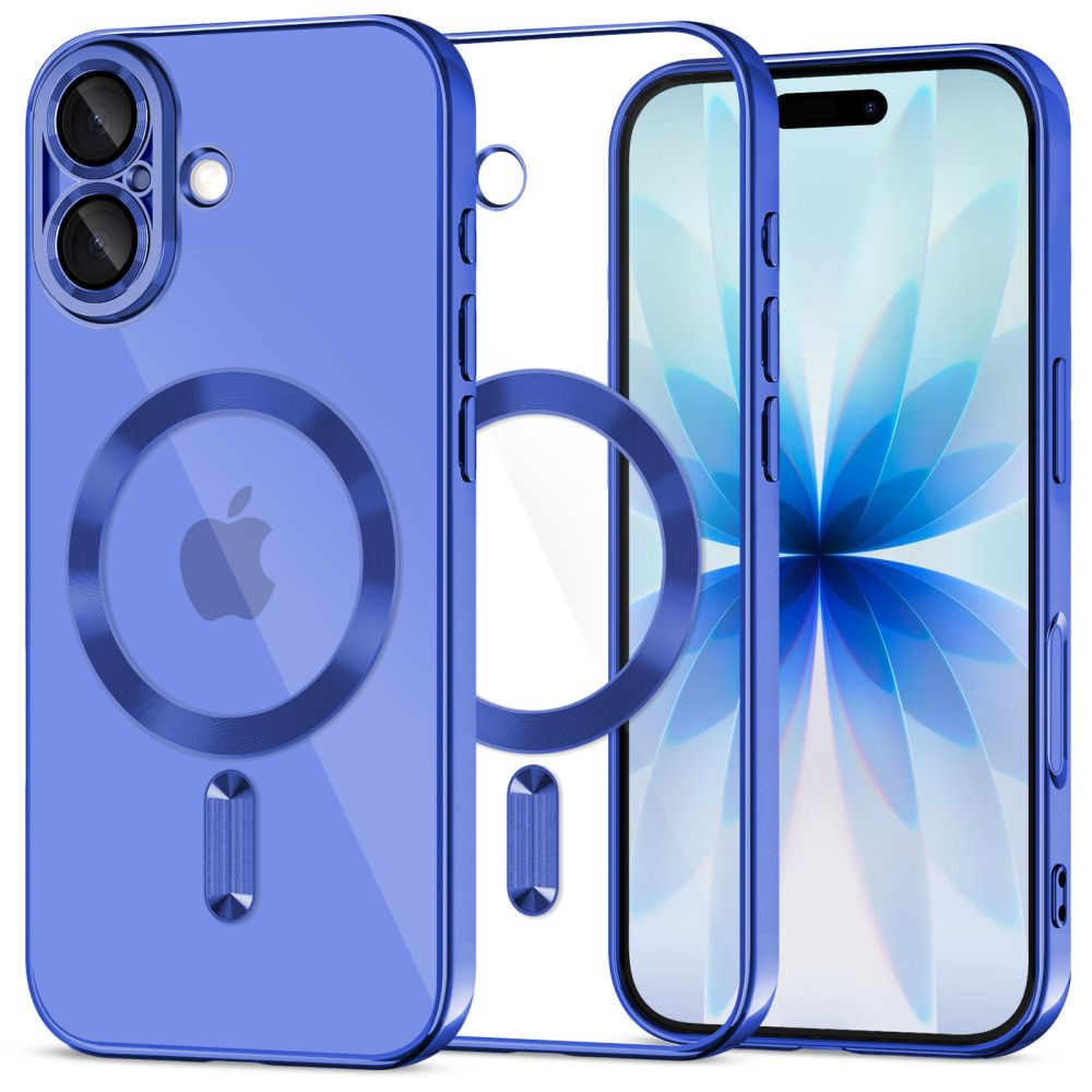Etui MagSafe do iPhone 17 Shiny Mist Blue - widok ogólny