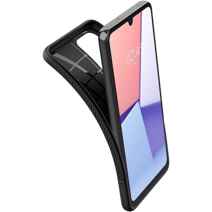 Spigen A53 5G Liquid Air ETUI Matte Black + Szkło 3MK Flexible Glass Lite