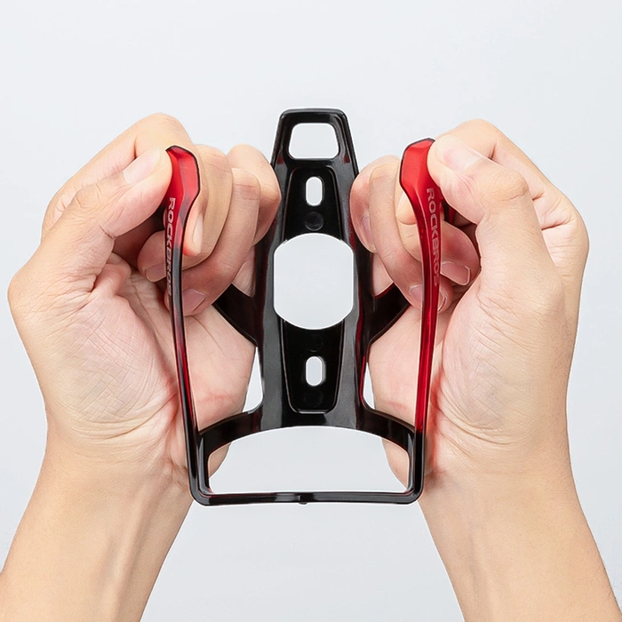 Uchwyt rowerowy Rockbros FK338 na bidon - czarno-czerwony