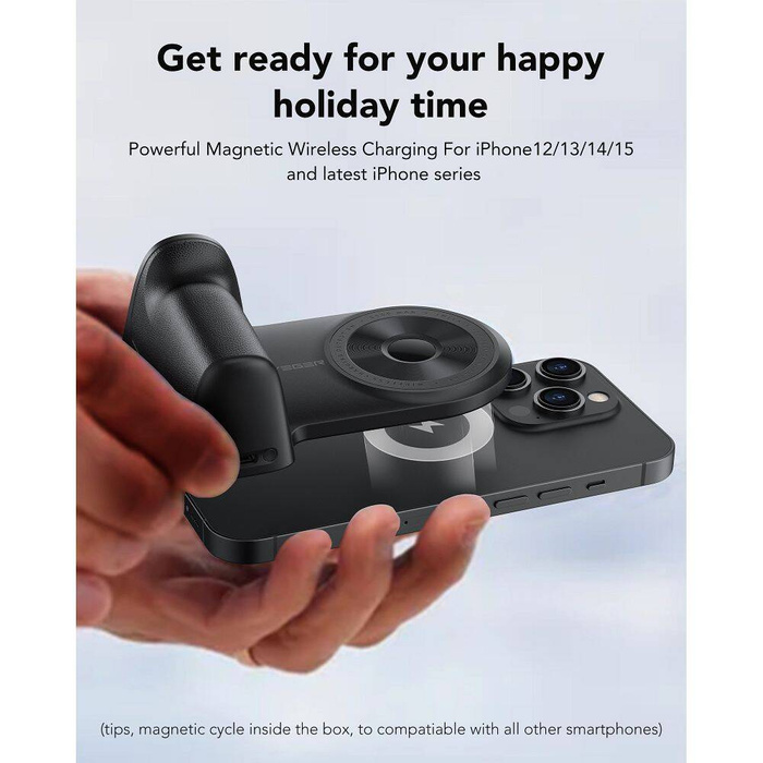 Powerbank zgodny z Magsafe Veger (W0569) PD QC3.0 20W 5000 mAh czarny