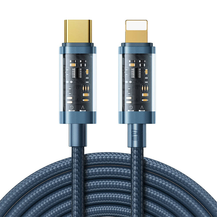 Joyroom kabel przewód USB Typ C - Lightning PD 20W 2m niebieski (S-CL020A20-blue)