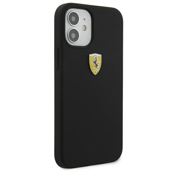 Etui Ferrari Apple iPhone 12 mini On Track Silicone Czarny Case