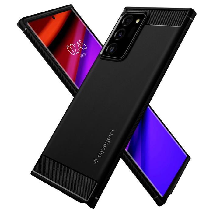 Etui SPIGEN Galaxy Note 20 Ultra Rugged Armor Matte Black Czarne Case