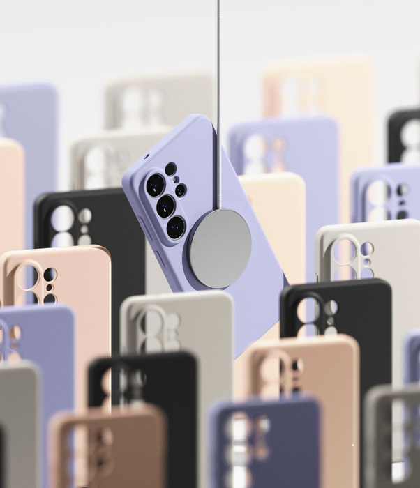 RINGKE SILICONE MAGNETIC MAGSAFE GALAXY S26 ULTRA PINK SAND