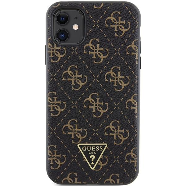 Etui Guess GUHCN61PG4GPK iPhone 11 / Xr 6,1" czarny/black hardcase 4G Triangle Metal Logo Case