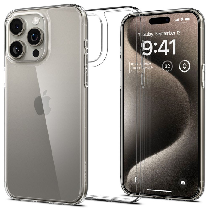 Etui iPhone 15 Pro Max Spigen Airskin Hybrid  Crystal Clear Case
