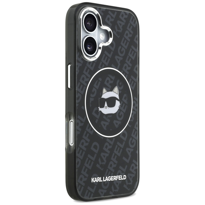 Etui Karl Lagerfeld IML Choupette Head   Logo MagSafe do iPhone 17 czarny
