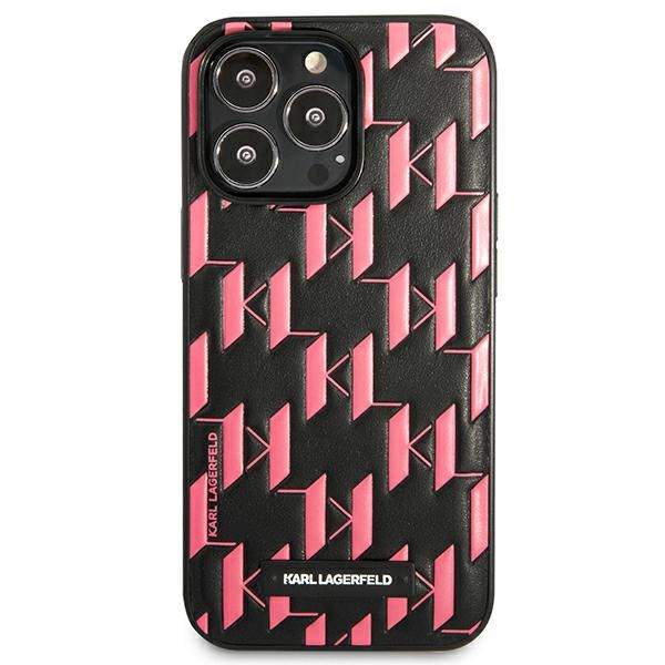 Karl Lagerfeld KLHCP13LMNMP1P iPhone 13 Pro 6,1" hardcase różowy/pink Monogram Plaque