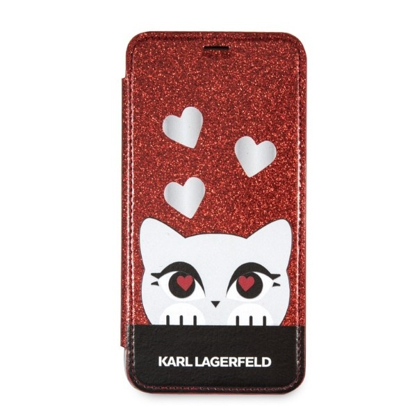 Etui Karl Lagerfeld Klflbkpxvdcre iPhone X/xs Red/czerwony Book Valentine Case