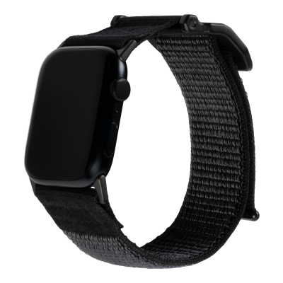UAG Active - uniwersalny nylonowy pasek do Apple Watch 49mm/45mm/44mm/42mm (Apple Watch seria: 1-3 r.42, 4-8, SE, Ultra r.45) (graphite)