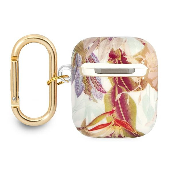 Etui GUESS Apple AirPods Cover Flower Strap Collection Fioletowy Case