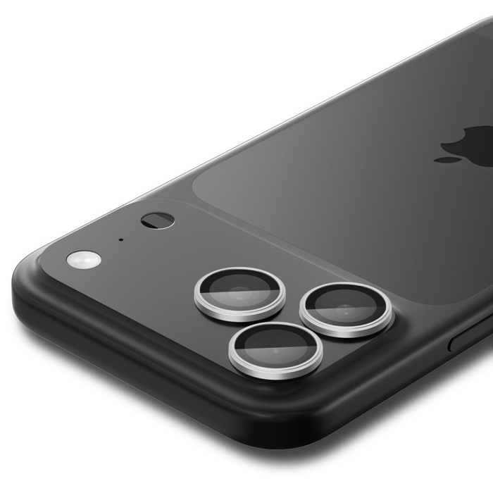 OSŁONA APARATU SPIGEN IPHONE 16 PRO / MAX / 17 PRO / MAX OPTIK PRO GLAS.TR ”EZ FIT” CAMERA PROTECTOR 2-PACK SILVER